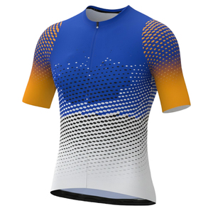 Cycling Jersey 160g Spandex Polyester Automated Cutting Seamless Heat-Transfer Printed Breathable Short Sleeve Men Top In-Stock - Product Image 2