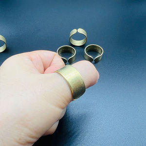 Raw Brass <b>Ring</b> Brass Band <b>Ring</b> Adjustable <b>Ring</b> <b>Blank</b> <b>Ring</b> Base Hoop Loop Connector Findings MS Handicraft Ms-wc-001 Durable - Product Image 1