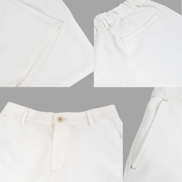 Shorts Bermuda en Coton Oxford pour Homme, Taille Mi-Haute, Fermeture Boutonnée, Couleur Unie, Décontracté avec Poches, Respirant, Style Tissé