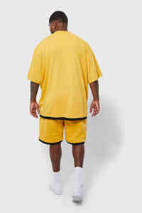 Conjunto de Camiseta y Pantalones Cortos 100% Algodón, Transpirable, de Dos Piezas, Tallas 6x-10x, Estampado Puff, Estilo Urbano, Térmico - Product Image 5