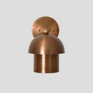 Applique Murale Moderne en Laiton, Design Dôme Rond, Luminaire d'Intérieur, Décoration Maison et Bureau, Finition Durable Amovible, Sympathy Diwali - Product Image 1