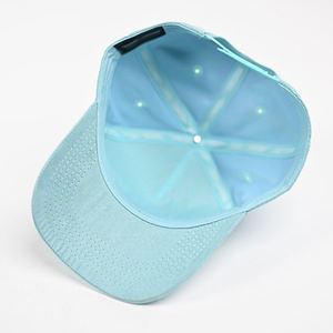 หมวกกอล์ฟแบบแห้งเร็ว 5-6 แผง สำหรับทุกเพศ  หมวกเบสบอลกันน้ำ  ทรงโค้ง  ผ้าโพลีเอสเตอร์ 100% สีพื้น - Product Image 5