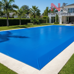 Bâche de piscine en polyéthylène haute résistance avec cordes et œillets pour un ajustement sécurisé, anti-poussière, résistante aux UV, couverture de sécurité pour piscine - Product Image 3