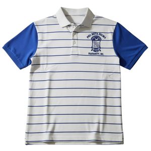 Camiseta Polo Phi Beta Sigma, Azul y Blanca a Rayas, Camisa de Fraternidad Griega, Camiseta Polo Informal, Elegante y Transpirable de Manga Corta para Hombre - Product Image 4