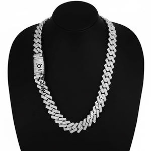 Wholesale 14KT Rose Gold Iced Out Cuban Chain for Men High Quality Hip Hop Style Lab Grown Diamond Fashion Jewelry - Product Image 5