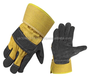 Gants de sécurité confortables en cuir de vachette pleine fleur, certifiés CE, résistants à la chaleur, anti-coupure et antidérapants - Product Image 6