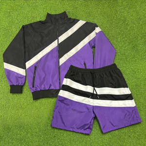 Ensemble 2 pièces short et coupe-vent respirant unisexe personnalisé 2026 avec motif imprimé pour l'été – Short en nylon streetwear élégant - Product Image 4