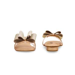 Pantoufles de sport fantaisie dorées pour femmes FN7875 - Product Image 2