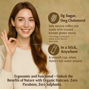 Stevia Coffee Mix Suave 9,5G X 30 palos Sustituto de café saludable Zero Sugar Sweet Taste OEM de Corea - Product Image 2