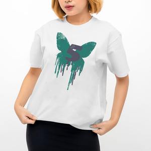 T-shirt décontracté personnalisé pour femmes avec 100% de coton biologique à manches courtes pour filles T-shirt solide imprimé par sublimation au quotidien à porter - Product Image 2