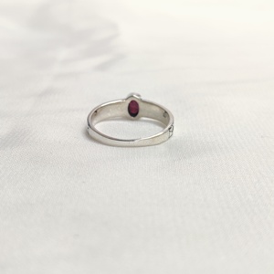 แหวนพลอยทับทิมรูปไข่สำหรับผู้หญิงแหวนอินเทรนด์ขายดีที่สุด - Product Image 4