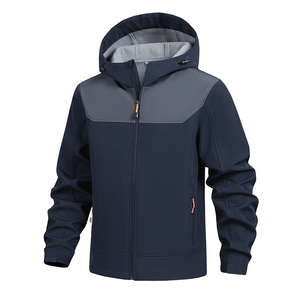 Chaqueta Bomber Softshell de Forro Polar para Hombre, Cortavientos, Táctica, con Cuello Alto y Logotipo Frontal - Product Image 1