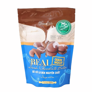 Bulk Selling Direct Manufacture Pure Real Dark Chocolate Button 75% Cocoa 1KG HALAL OEM/ODM Bakery Using Biscuits Cookies Hot - Product Image 1