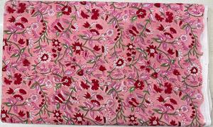 Jaipur Block Printed Cotton Fabric Soft Premium Lightweight Hand Block Printed fabric Ready To Bulk Export Wholesale Supplier - Product Image 3