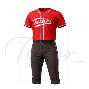 Tenue de baseball confortable et respirante, vêtements de sport à séchage rapide, uniformes de baseball à prix avantageux, qualité supérieure, couleur unie - Product Image 3