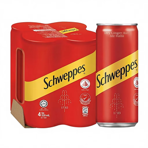 Paquete de Latas de Refresco Carbonatado RTD con Sabor a Frutas Picantes, 12 x 320 ml, Certificado Halal - Product Image 1