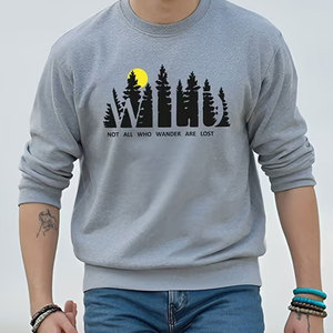 Sweat-shirts pour hommes en gros, OEM, 100% polyester, chauds, confortables, élégants et respirants, pour la saison printanière - Product Image 6