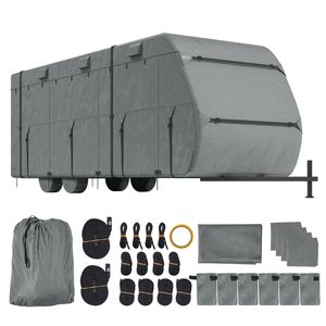 Copertura per Roulotte da Viaggio 28-31 Piedi, Tessuto Oxford 300D, Impermeabile, Antivento, Antistrappo per Camper di Classe - Product Image 1
