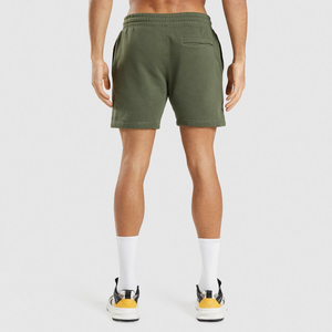 Fashion Casual Men's Sweat <b>Shorts</b> Solid Colour Polyester Mid Waist Waterproof Drawstring Closure Sweat Sports <b>Shorts</b> Streetwear - Product Image 2