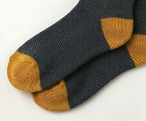 Chaussettes ras du cou pour femme, gris foncé, jaune moutarde, tricotées, respirantes, pour usage quotidien, automne, longueur standard, couleur unie - Product Image 6