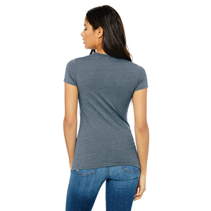 Camiseta de Manga Corta para Mujer, Cuello Redondo, Algodón Gris, Corte Regular, Color Sólido, Tejido Jersey Informal, Transpirable, para Todas las Temporadas - Product Image 5