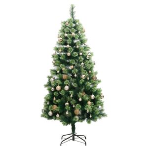 Albero di natale artificiale incernierato con 300 e palla Set 70.9 \ "decorazioni per le vacanze Festive - Product Image 4