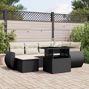 Ensemble de canapés de jardin noirs - Product Image 1