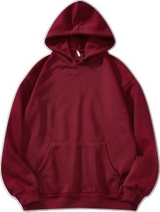 Sweat-shirt à capuche pour homme 100% coton tissé avec fermeture éclair, coupe classique, couleur unie, décontracté, pour l'automne, impression numérique, style urbain - Product Image 4