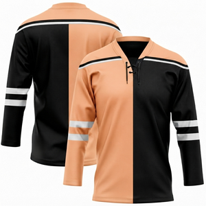 Jersey de Hockey sobre Hielo de Alta Calidad, Personalizable con Nombre del Equipo y Logotipo Frontal, 100% Poliéster, Antibacteriano, Unisex - Product Image 2