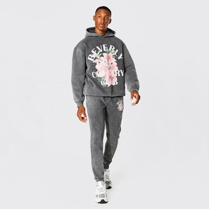 ชุดวอร์มผ้าฝ้ายซับเหงื่อสำหรับผู้ชายชุดวอร์มผ้าฟลีซ100% แห้งเร็วระบายอากาศได้ดีสำหรับฤดูใบไม้ร่วง - Product Image 1