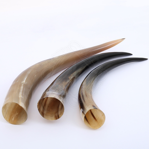Cuerno para Beber de Búfalo, Hecho a Mano, Estilo Vikingo, Calidad Estándar, Metal de Latón Brillante, Ecológico, con Mango Tallado Especial de Ángel, Artesanía Natural - Product Image 1