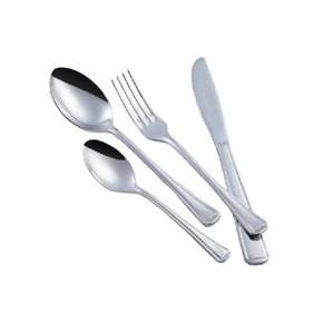 Ensemble de couverts de luxe en acier inoxydable 430 poli miroir, durable, 5 pièces, couteau à steak, fourchette, cuillère, vaisselle pour hôtels haut de gamme - Product Image 6