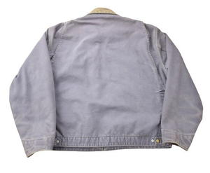 Custom Heavyweight Solid Color <b>Canvas</b> Jacket For Men Full Zipper Custom Embroidery Logo Windproof Stand Collar Jackets For Men - Product Image 2