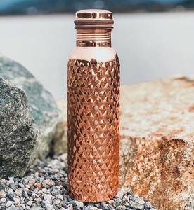 Hammered <b>Copper</b> <b>Drinking</b> <b>Bottle</b> - Product Image 1