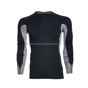 Venta al por mayor personalizado transpirable manga larga hombres Rash Guard OEM sol UV protección camisa personalizable Rashguards - Product Image 4