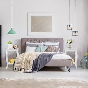 Set di 2 tavoli laterali fine tavoli comodini con mensola per mobili soggiorno - Product Image 2