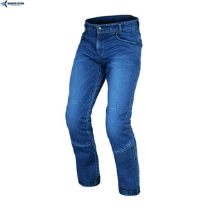 Jeans de moto pour hommes avec protections cuisses et genoux intégrées, en denim respirant, résistants à l'abrasion, de haute qualité pour la conduite - Product Image 5