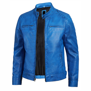Premium <b>Leather</b> Motorcycle <b>Jacket</b> for <b>Men</b> Classic Riding Coat Soft Comfortable Fashion Winter Outerwear Wear - Product Image 2