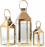 Linternas de Acero Inoxidable de 2 Colores con Grabado Personalizado de Alta Calidad, Hechas a Mano, Marca Mart Exports ME-403, para Hogar, Bodas, Navidad y Eventos