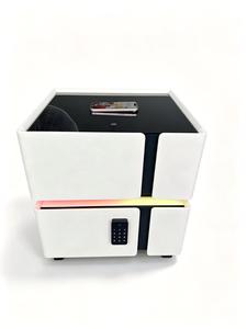 Wireless Charger Smart Nightstand | Touch RGB Running Light, Bluetooth <b>Speaker</b> <b>USB</b> Port, Password Lock Bedside Cabinet - Product Image 3