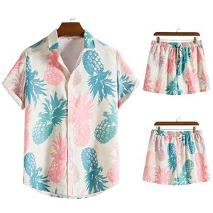 Summer Sets New Men Casual Short Sleeve T Shirt Shorts Solid Set Men's Clothing Summer Wear 2 Pieces Sets - Product Image 1