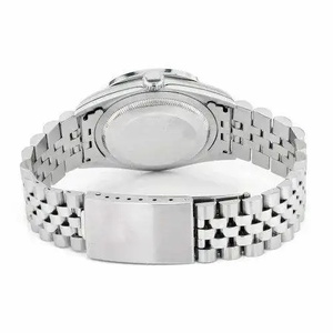 Montre de luxe à quartz, cadran noir, acier inoxydable, chronographe résistant à l'eau, date, style hip-hop, mouvement ETA - Product Image 4