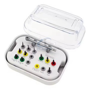 Kit d'extraction d'implants dentaires : Forets, extracteurs et instruments prothétiques universels pour l'élimination de fixations fracturées, certifié CE - Product Image 5