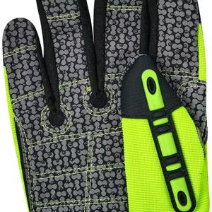 Heavy Duty Welding Gloves Goatskin Leather Anti-Impact Anti-Slip Vibration Reduction Reinforced Cuff 12 oz Thickness Latex-Free - Product Image 3