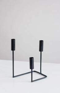 Modern Matte Black Metal <b>Candle</b> Stand Set of 3 Taper Holder Home Decoration at <b>Cheap</b> Price - Product Image 2