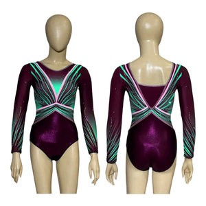 Nouveaux justaucorps de gymnastique pour filles en polyester sublimé, tissu confortable, très demandés, avec logo personnalisé - Product Image 5