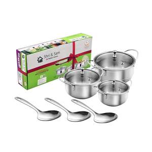 ชุดอุปกรณ์เสิร์ฟสแตนเลส 3 ชิ้น สำหรับหม้อปรุงอาหาร น้ำหนัก 1.8 กก. จาก JAGDAMBA CUTLERY LIMITED - Product Image 1