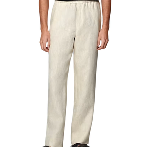 Wholesale Casual Summer Loose Blend Canvas <b>Linen</b>/ Ramie Cotton Mid Waist Lightweight Trousers Plus Size Men - Product Image 1