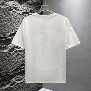 Nouveaux t-shirts d'été pour hommes, manches courtes, en coton, avec strass, pour adultes, vente en ligne - Product Image 2