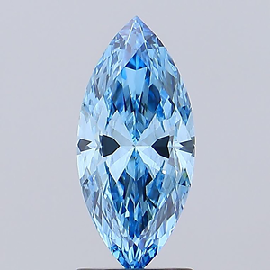 Diamante de corte marquesa cultivado en laboratorio, diamante azul de fantasía, piedra suelta para la fabricación de joyas - Product Image 1